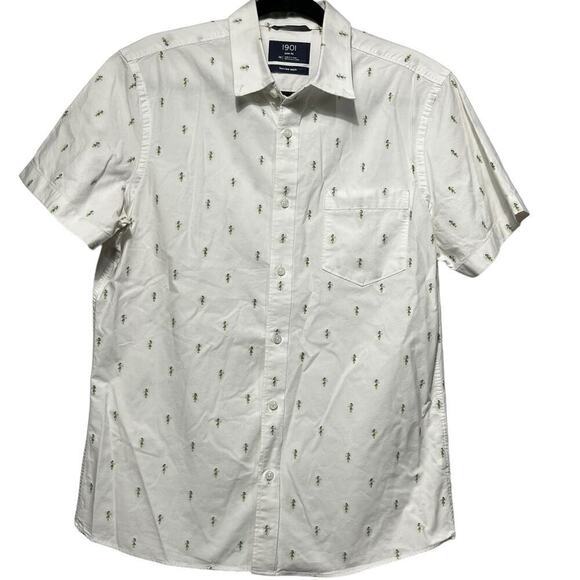 1901 Other - Men’s 1901 Fairview Wash Trim Fit Button Up Shirt With Hula Girls Print / S-M